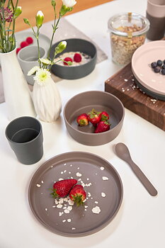 Lässig Bowl PP/Cellulose Uni Choco