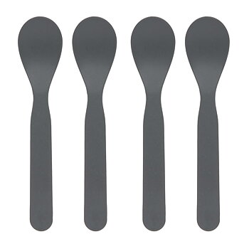 Lässig Spoon Set 4 pcs PP/Cellulose Uni Anthracite