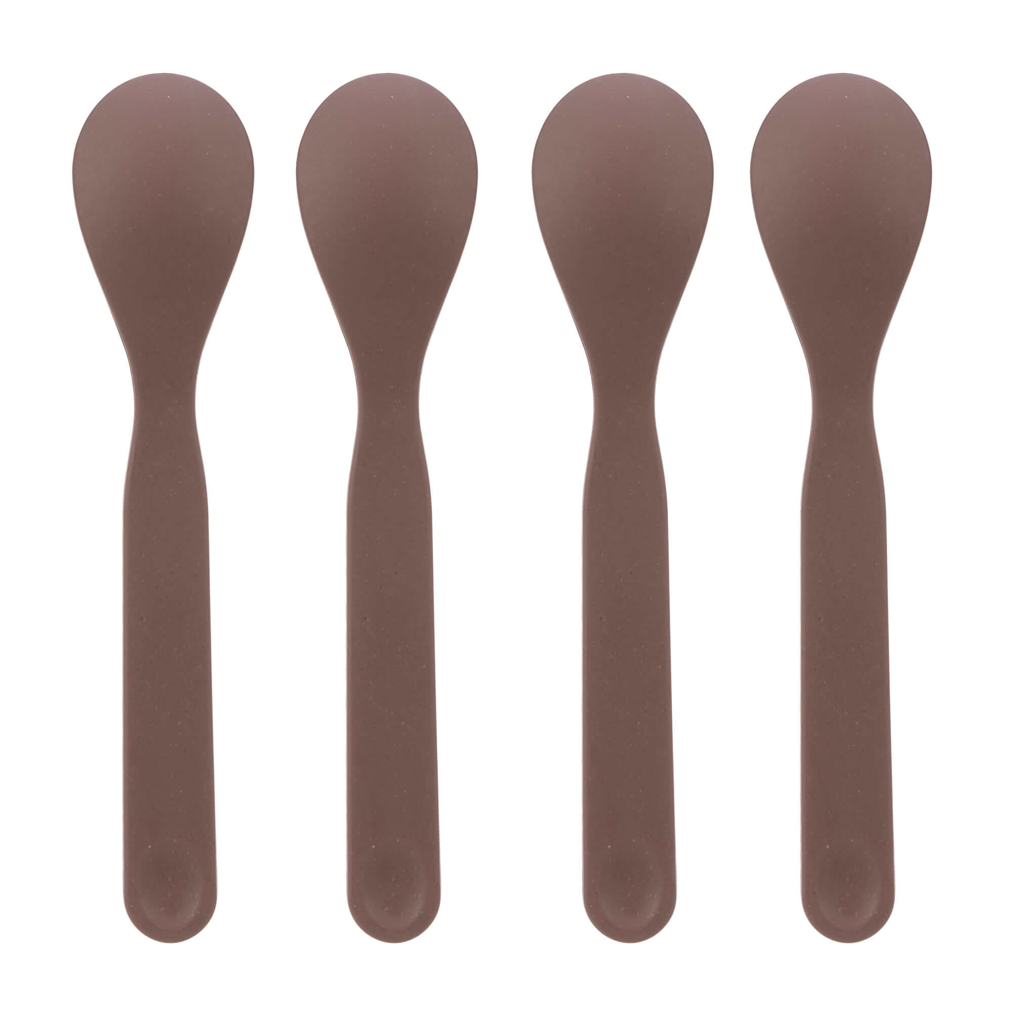 Lässig Spoon Set 4 pcs PP/Cellulose Uni Choco