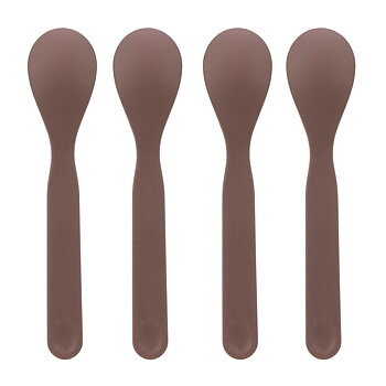 Lässig Spoon Set 4 pcs PP/Cellulose Uni Choco