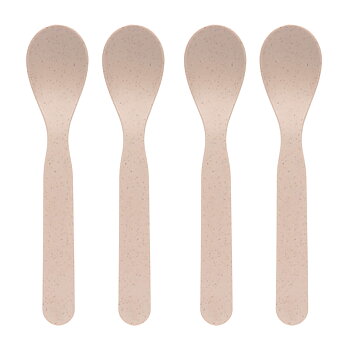Lässig Spoon Set 4 pcs PP/Cellulose Uni Powder Pink