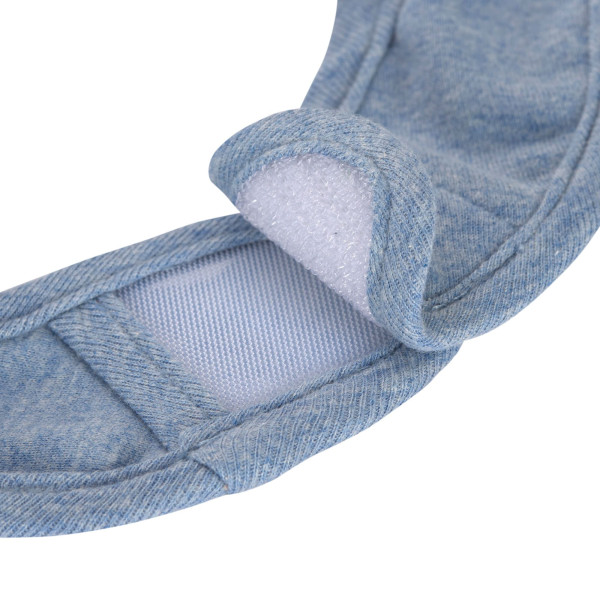 Lässig Newborn Bib 3 pcs GOTS blue/light grey/nature melange - 4