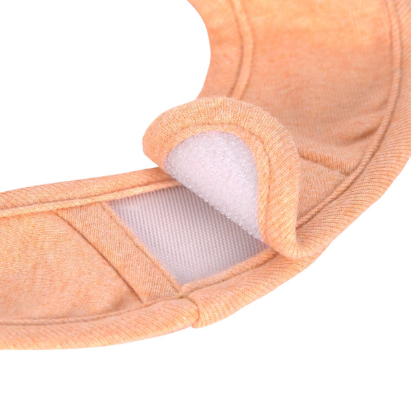 Lässig Newborn Bib 3 pcs GOTS apricot/light grey/nature melange - 4