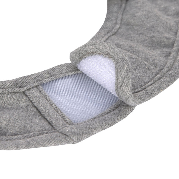 Lässig Newborn Bib 3 pcs GOTS dark grey/light grey/nature melange - 5