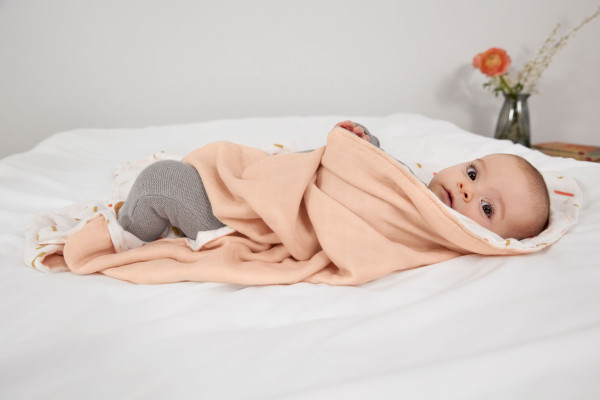 Lässig Heavenly soft Blanket Little Mateys Sprinkles spicy orange, 100 x 100 cm - 2