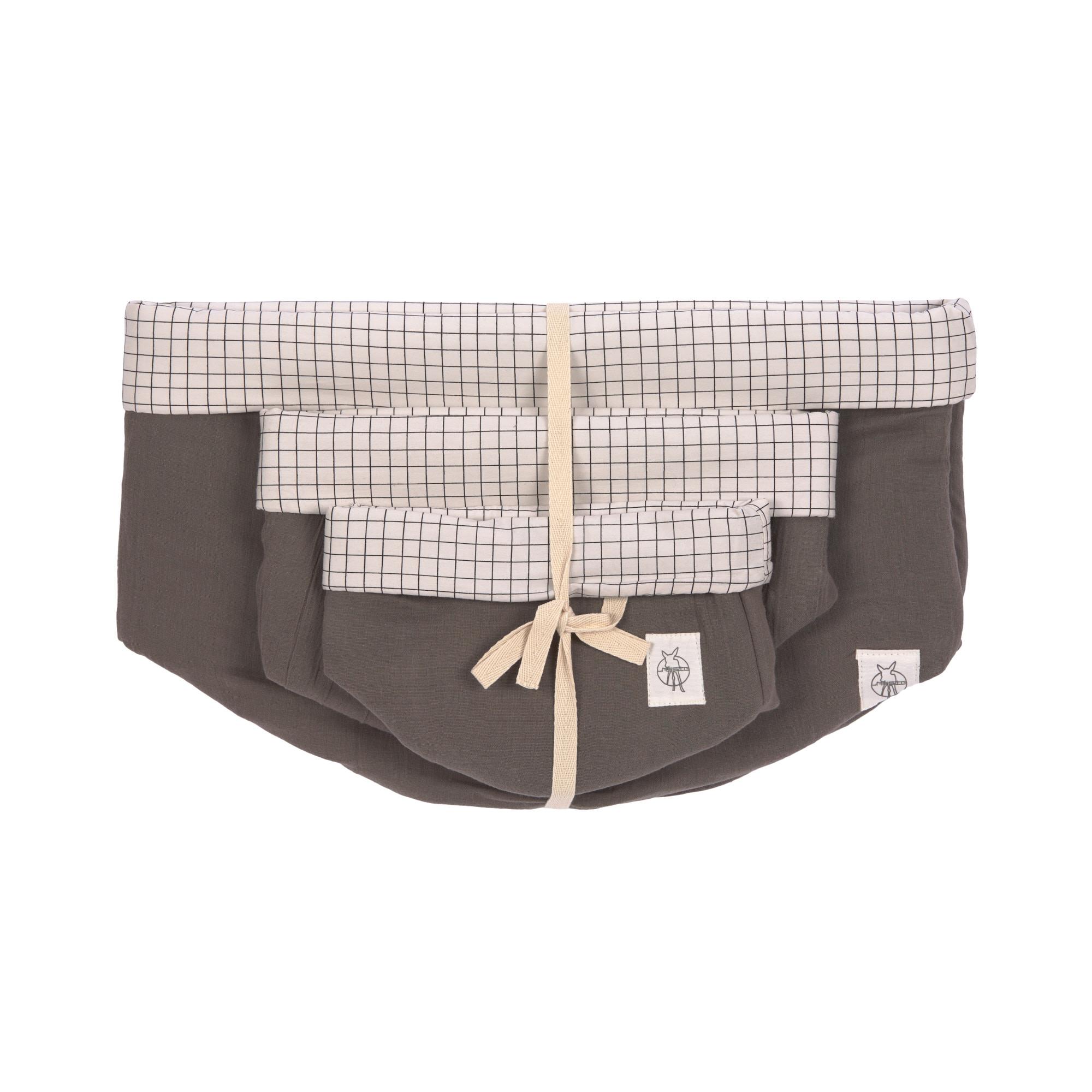 Lässig Storage Basket Set 3 pcs Muslin anthracite - 2