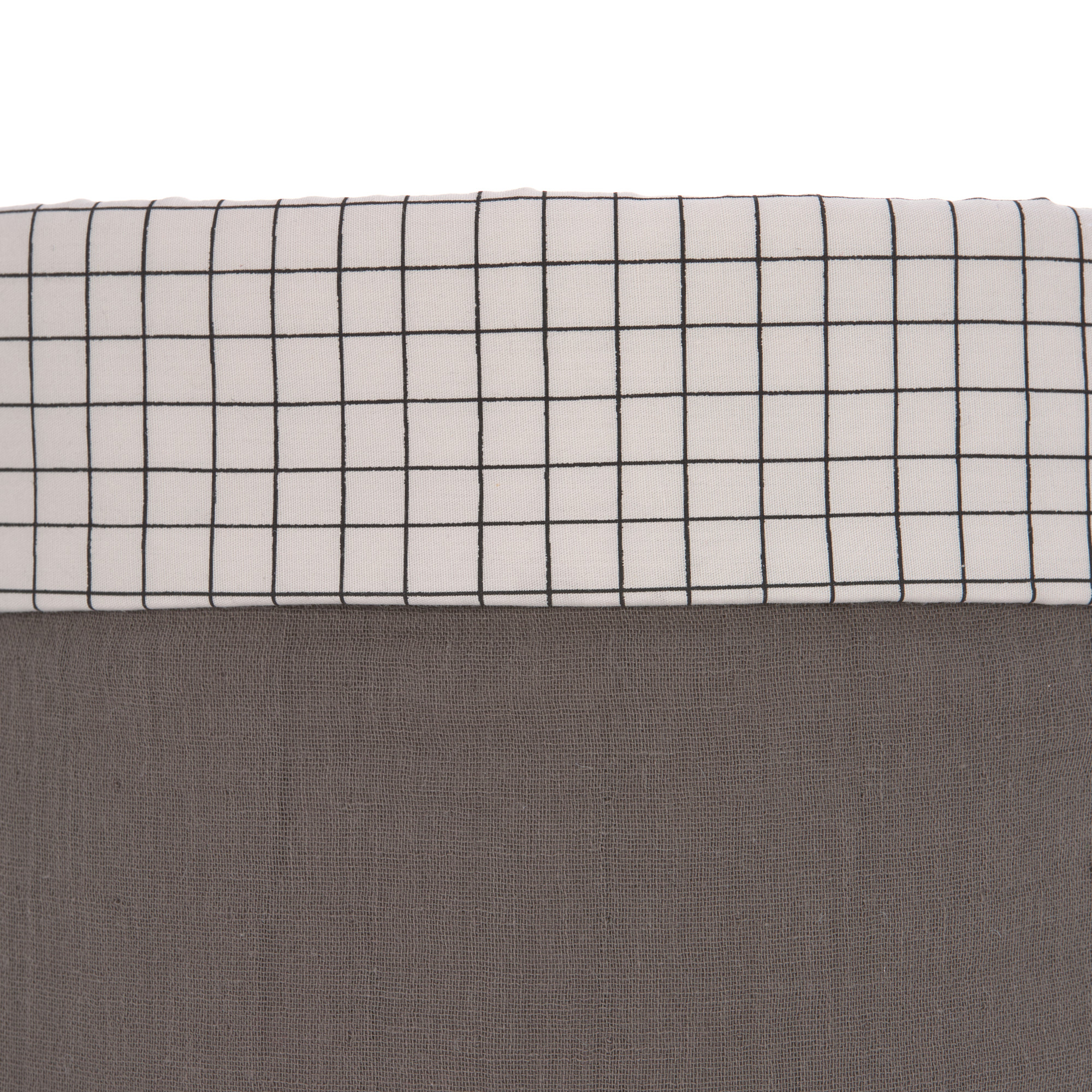 Lässig Storage Basket Set 3 pcs Muslin anthracite - 5