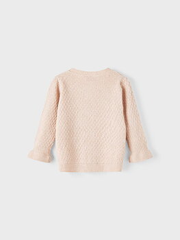 Name it Stickad Kofta Rosa, Storlek 92