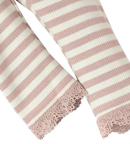 Name it Baby Girl Randig Byxa Rosa, Storlek 68 - 2