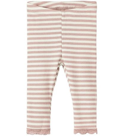 Name it Baby Girl Randig Byxa Rosa, Storlek 68
