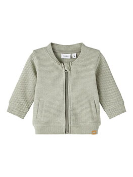 Name it Baby Boy Sweat Cardigan Sage, Storlek 68