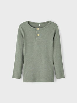 Name it Mini Tröja med Knappar Grön, Storlek 92
