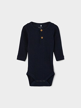 Name it Baby Blå Body med Knappar, Storlek 62