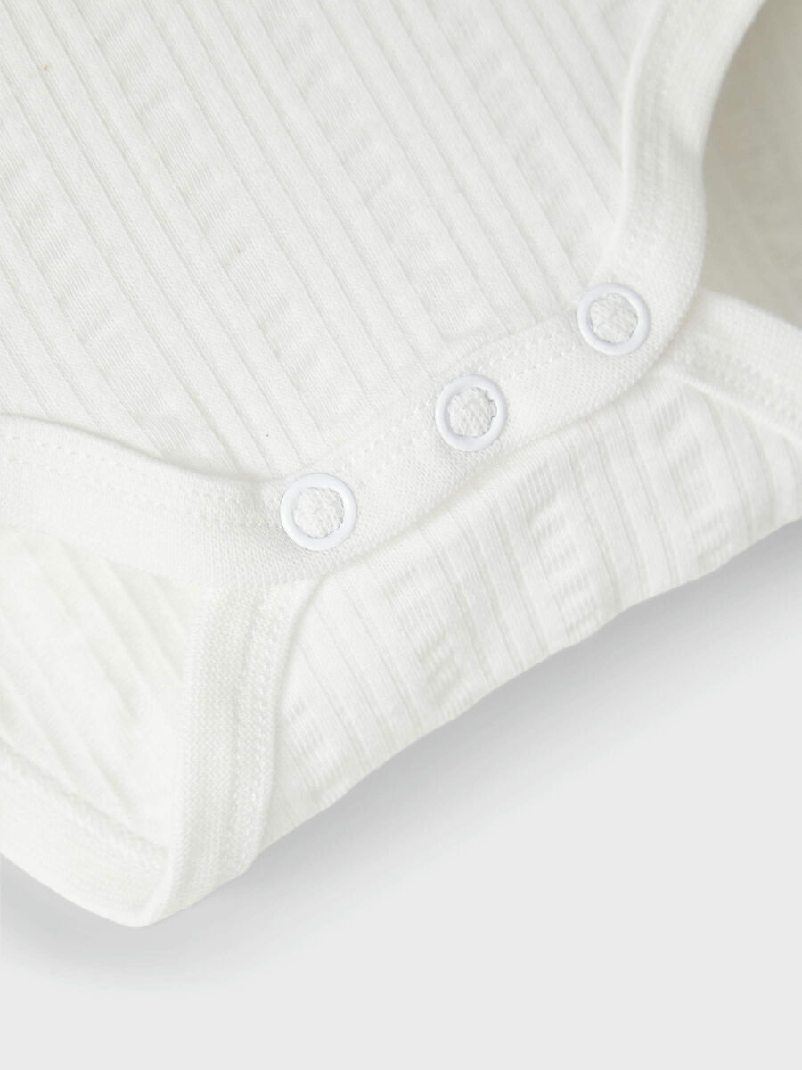 Name it Baby Body Vit med Volang, Storlek 68 - 4