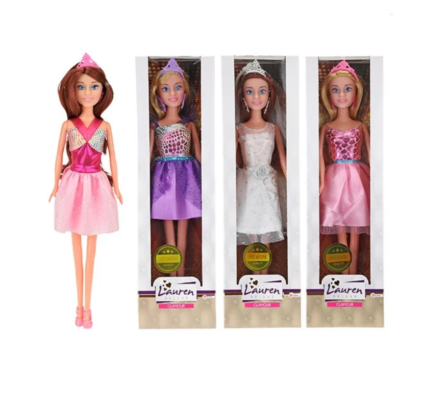 Lauren Teenage Deluxe Glamour Doll with diadem in Partydress