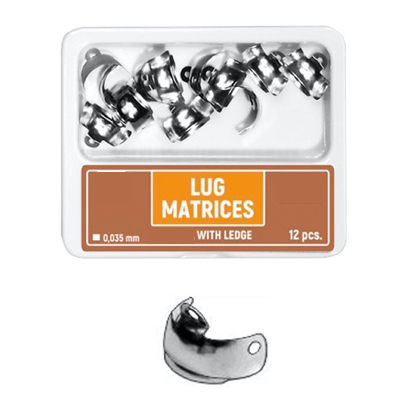 Metall Sektionsmatris Medium Lug med ledge, 12 st.