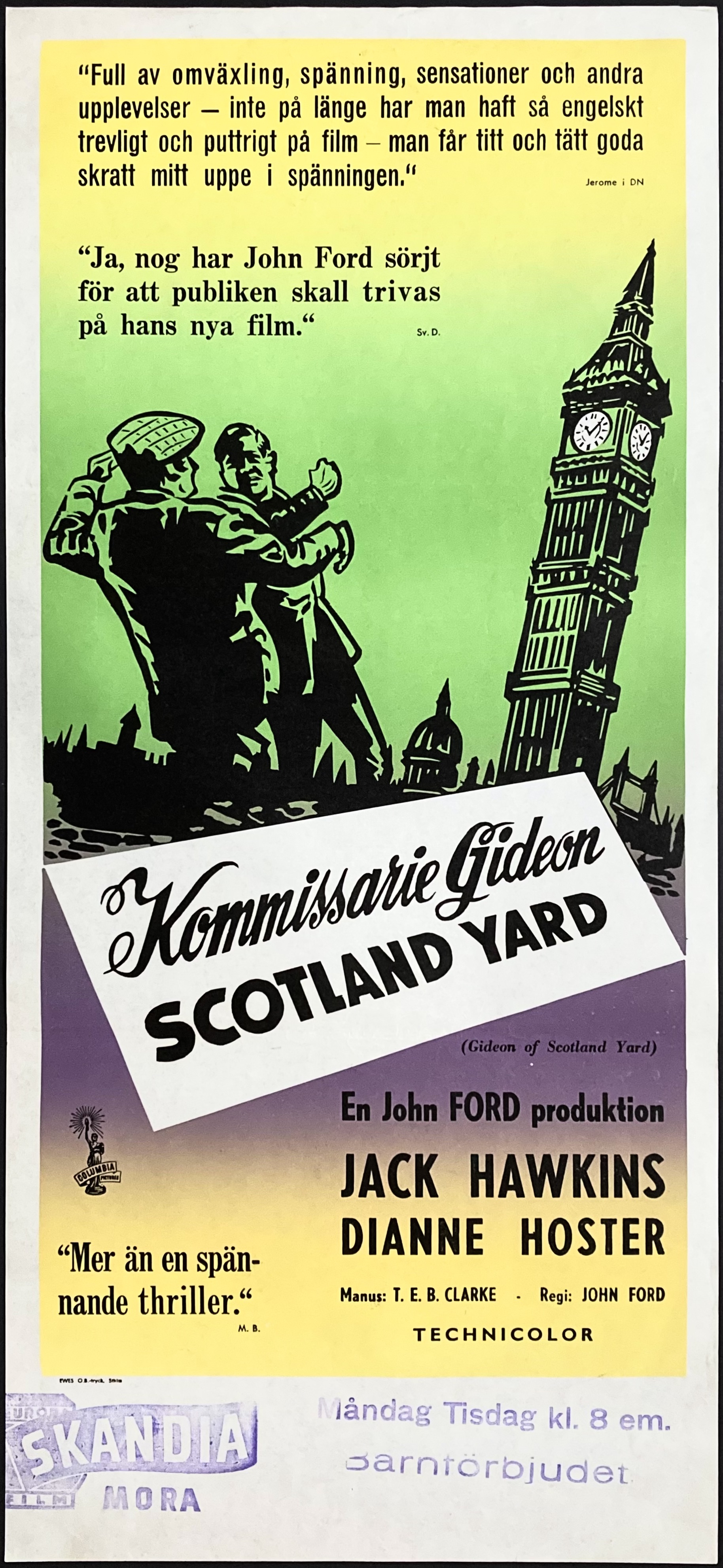 KOMMISSARIE GIDEON, SCOTLAND YARD (1958)