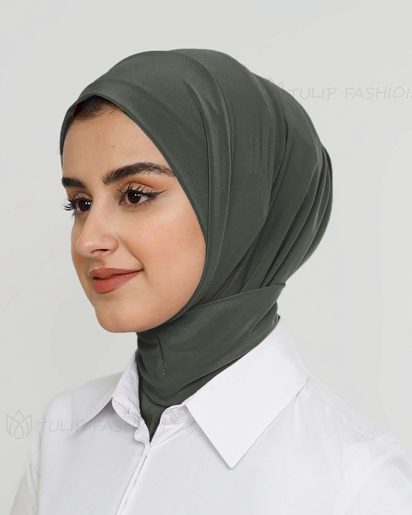 Al Amira Instant Hijab - Dark Gray