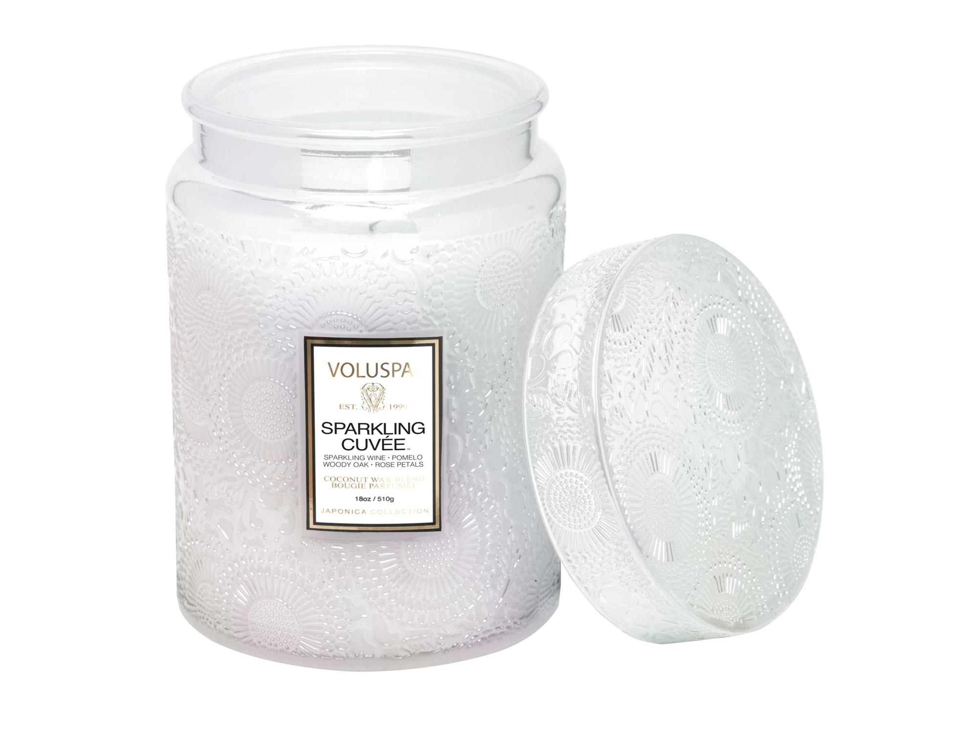 Sparkling Cuvée Large Glass Jar Glass Lid - Japonica
