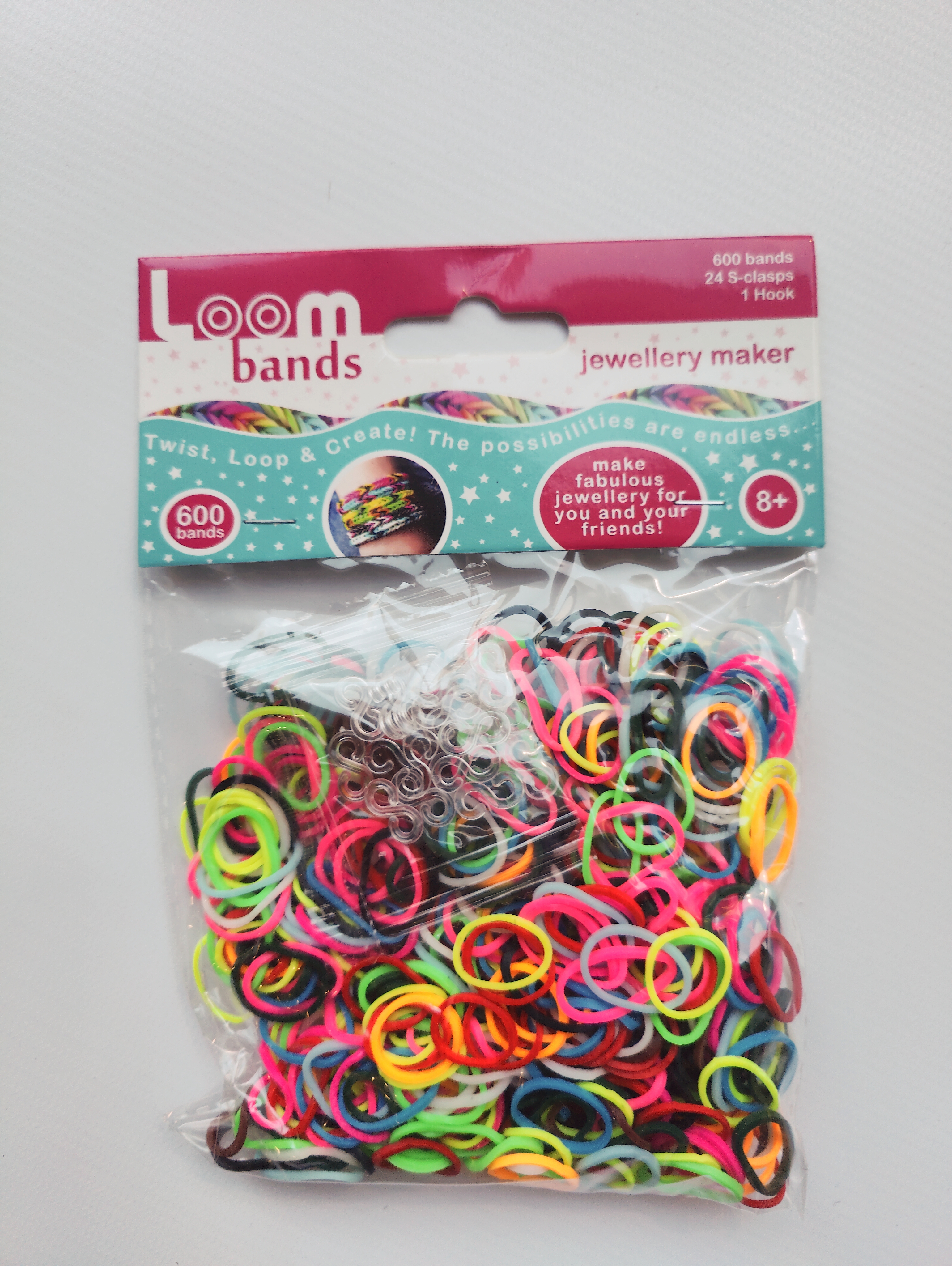 Loom bands miulti colors 600pcs + S-clips