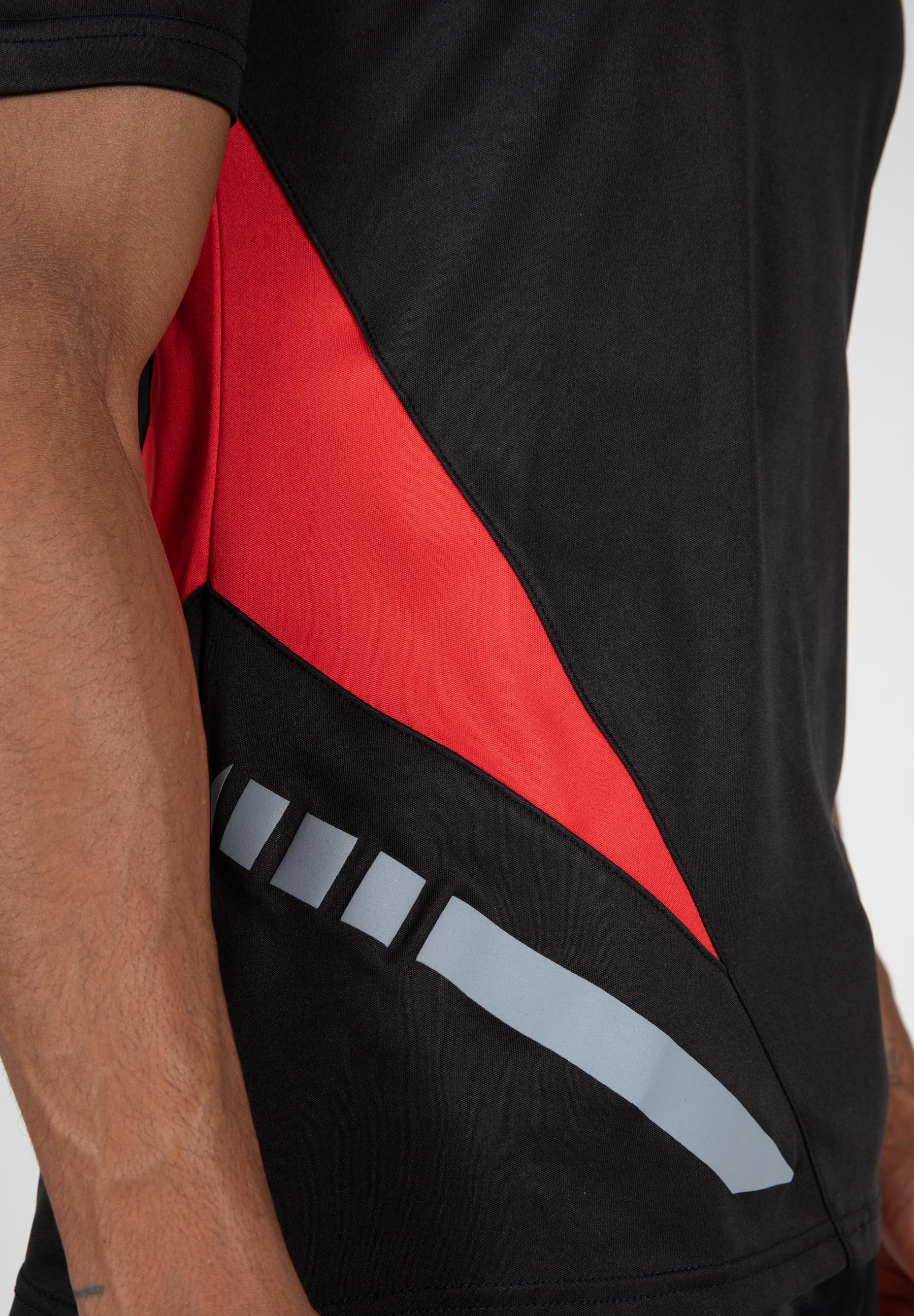 Hornell T-Shirt, black/red - 10