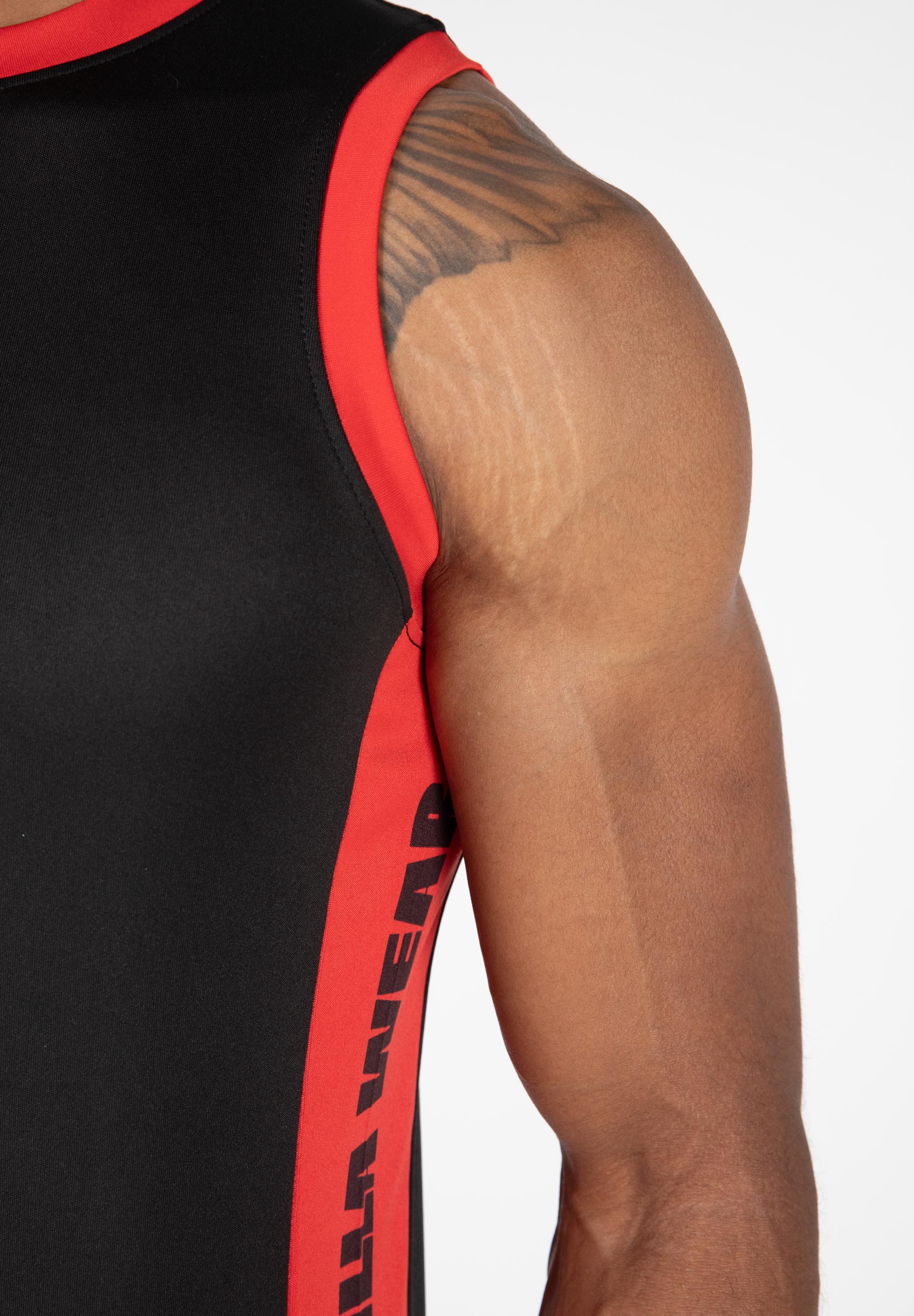 Hornell Tank Top, black/red - 12
