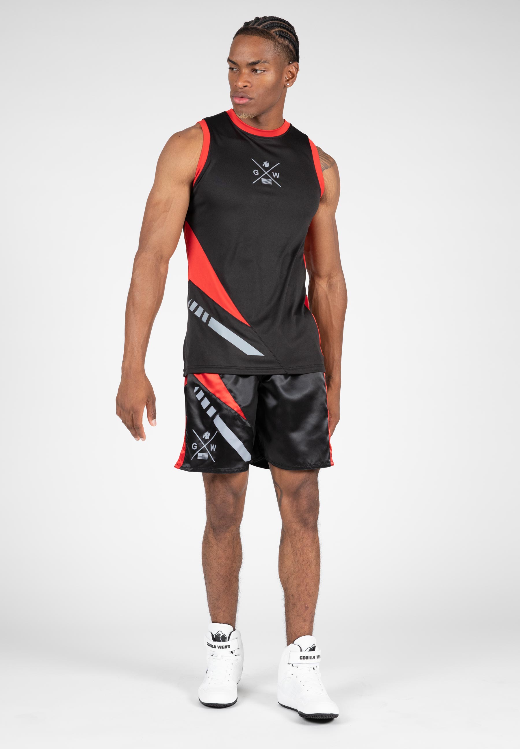 Hornell Tank Top, black/red - 8