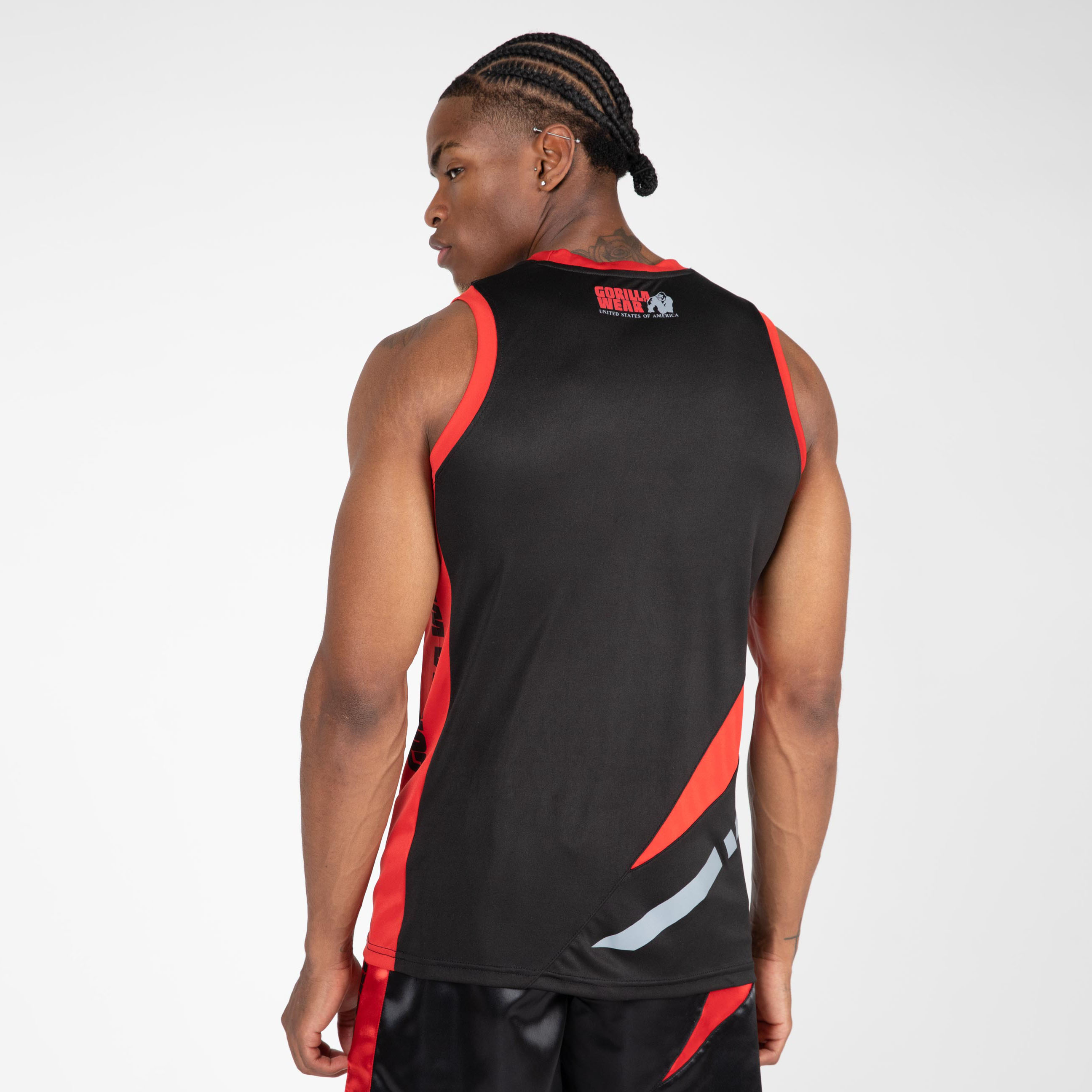 Hornell Tank Top, black/red - 2