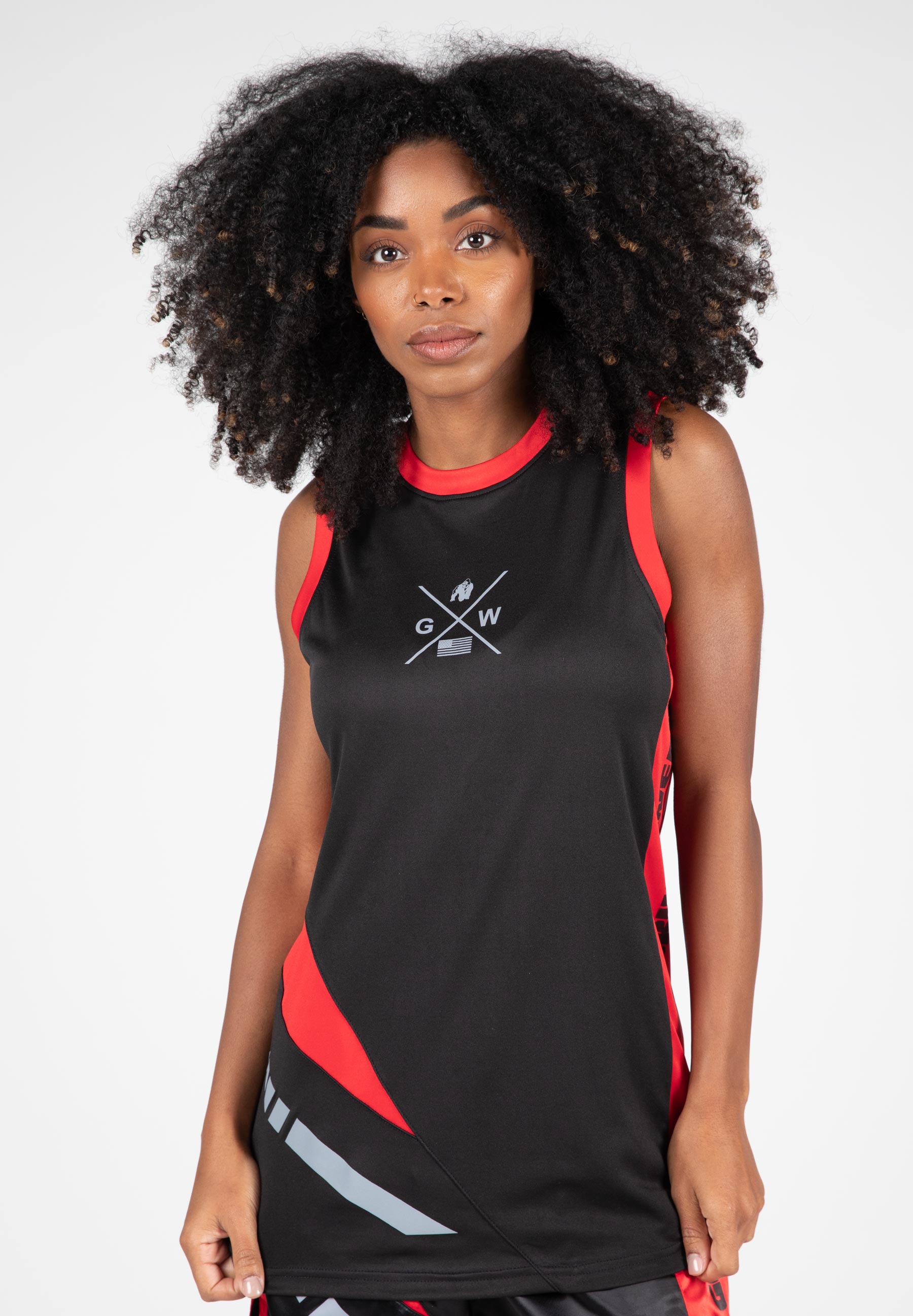 Hornell Tank Top, black/red - 13