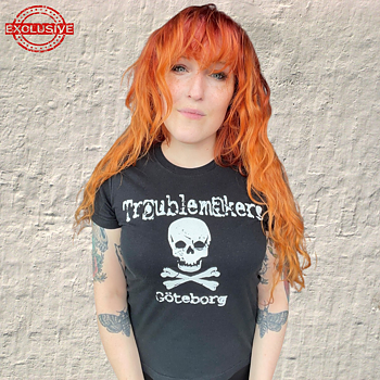 TROUBLEMAKERS - T-SHIRT DAM, SKULL