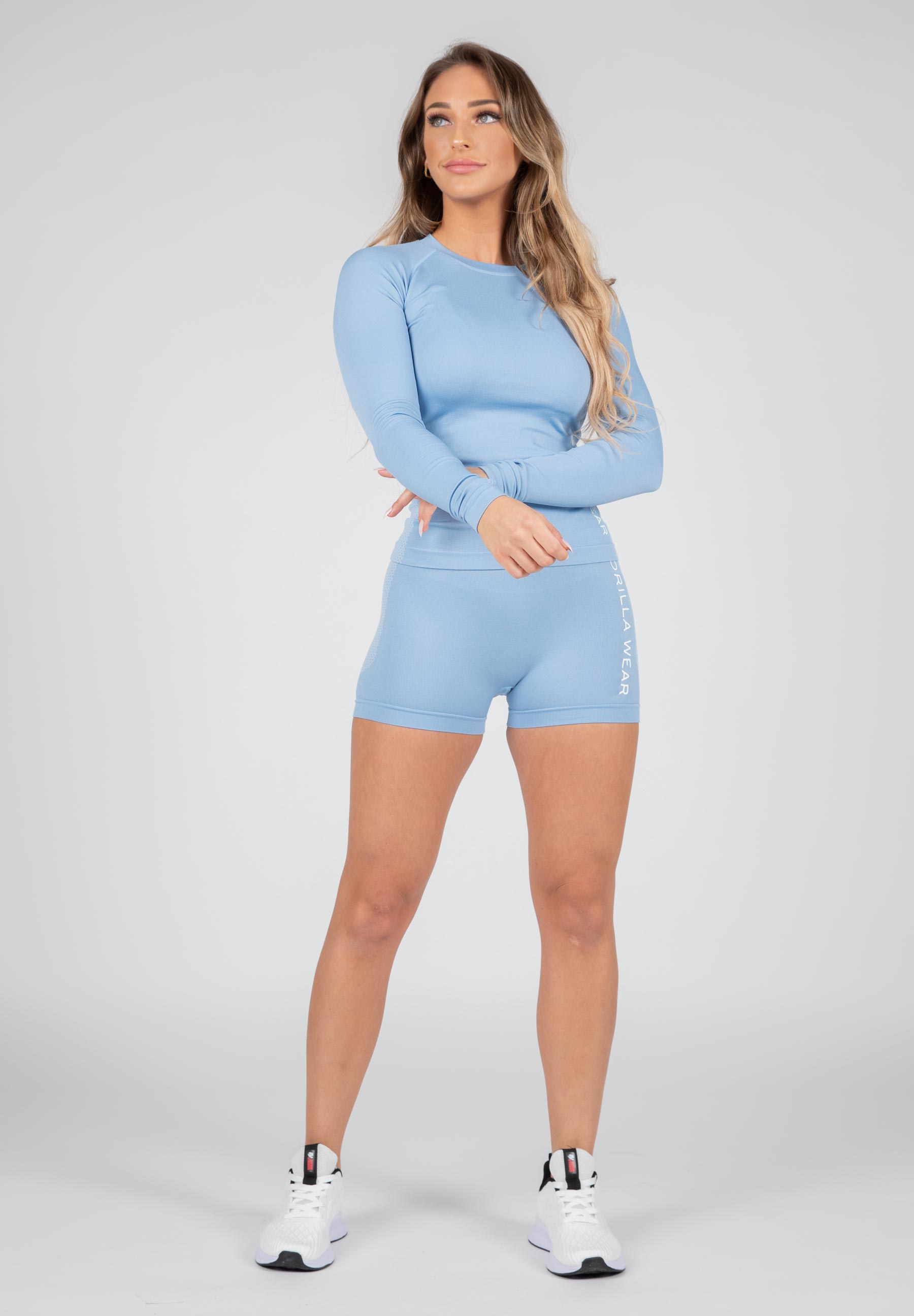 Selah Seamless Long Sleeve, light blue - 7