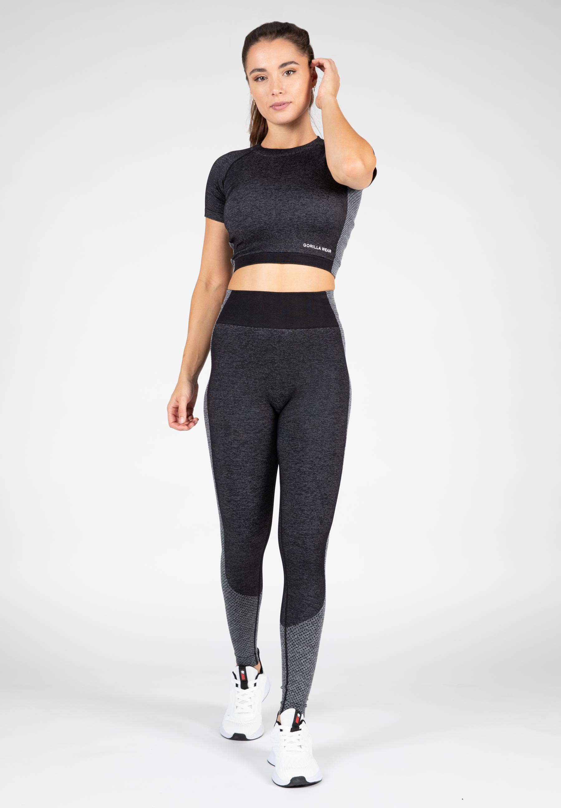 Selah Seamless Crop Top, black - 8