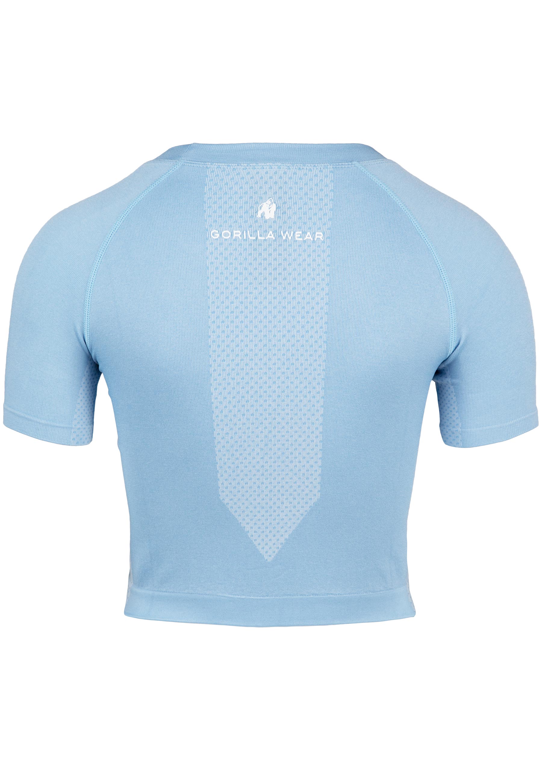 Selah Seamless Crop Top, light blue - 5