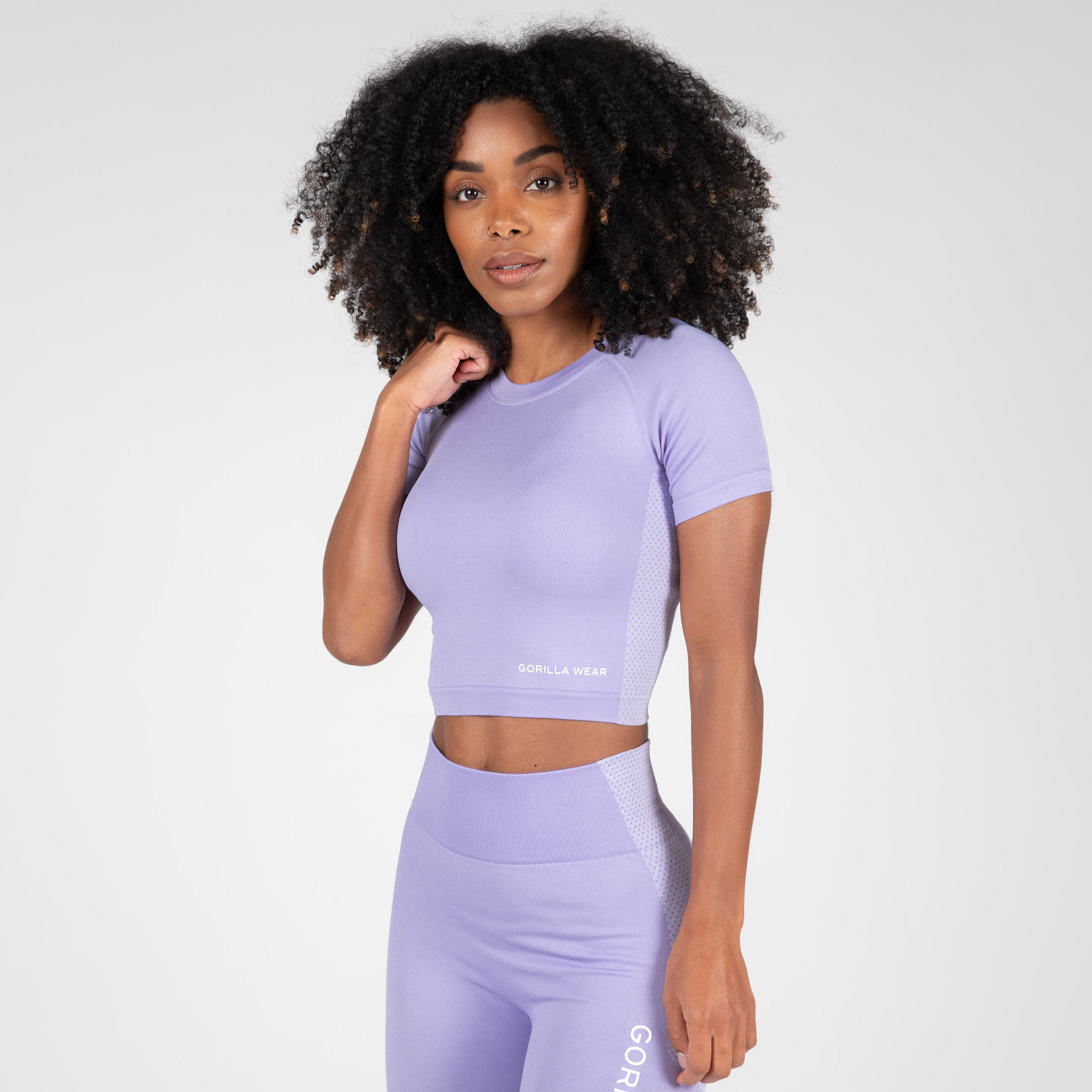 Selah Seamless Crop Top, lilac