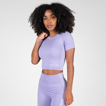 Selah Seamless Crop Top, lilac