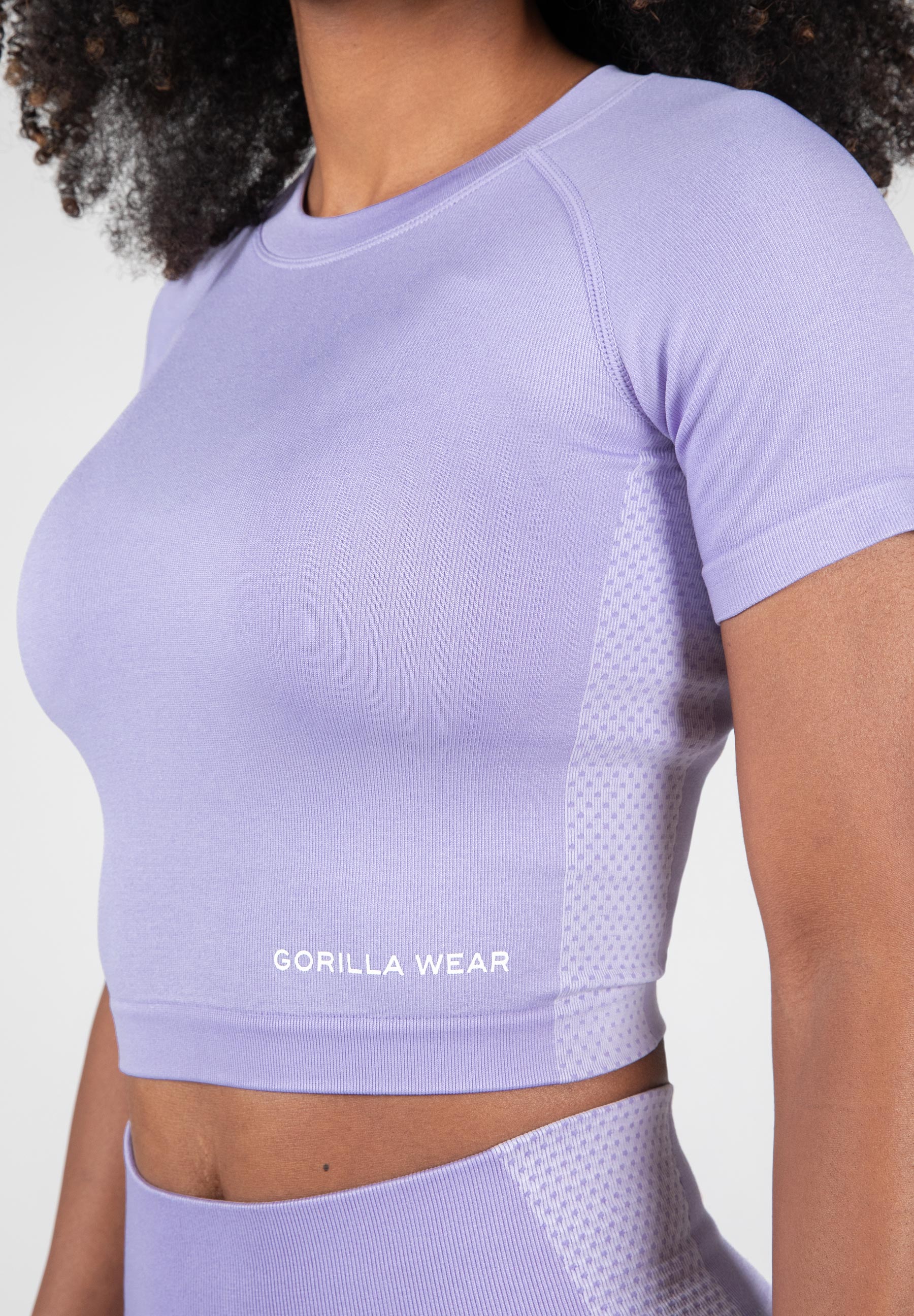 Selah Seamless Crop Top, lilac - 4