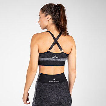 Selah Seamless Sports Bra, black