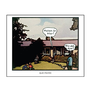 Poster Jan Stenmark 'Djur' small 24x30 cm