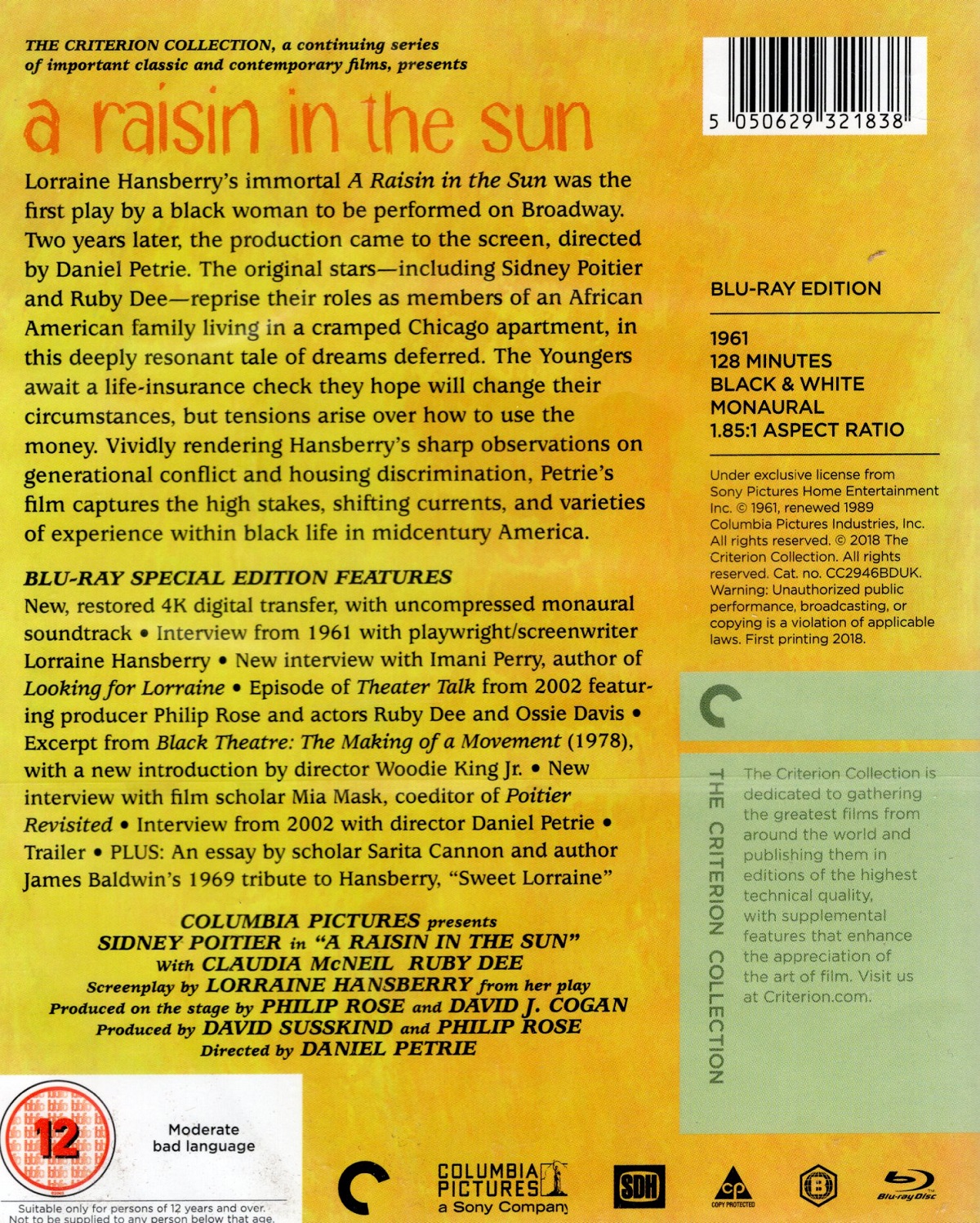 A Raisin In The Sun (Criterion Collection) (ej svensk text) (Blu-ray) - 2