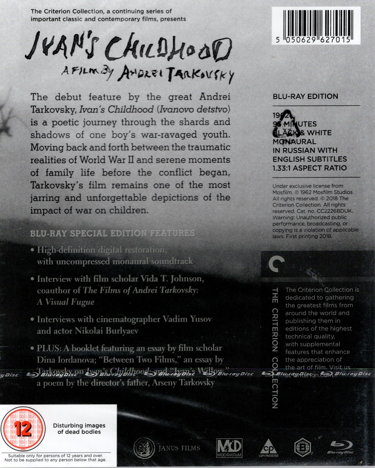 Ivan's Childhood (Criterion Collection) (ej svensk text) (Blu-ray) - 2