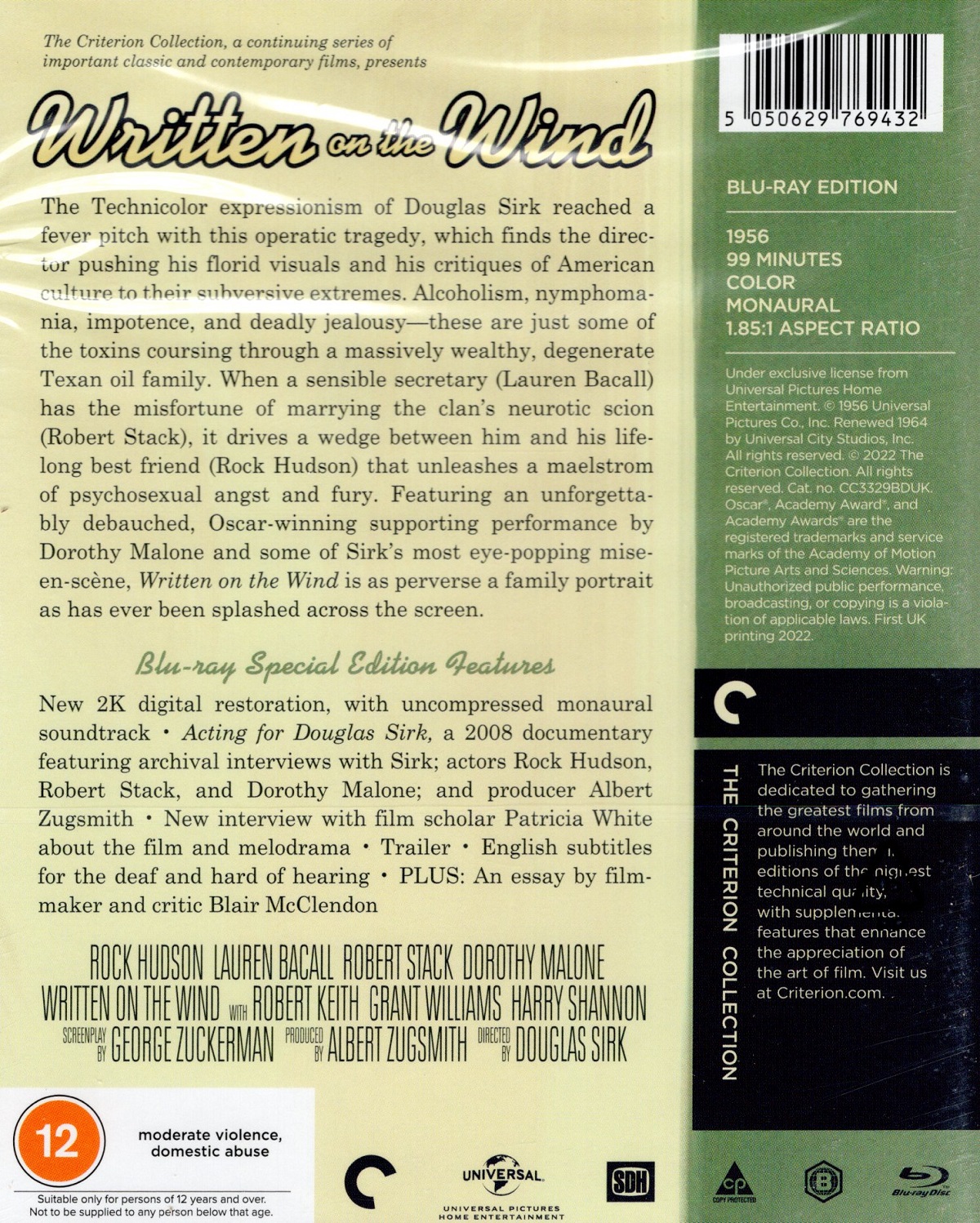 Written On the Wind (Criterion Collection) (ej svensk text) (Blu-ray) - 2