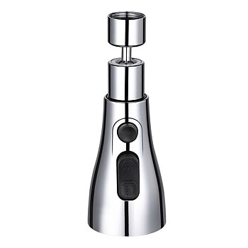 Brass Swivel Faucet Extension - 360° Flexibility &amp; 3 Water Positions