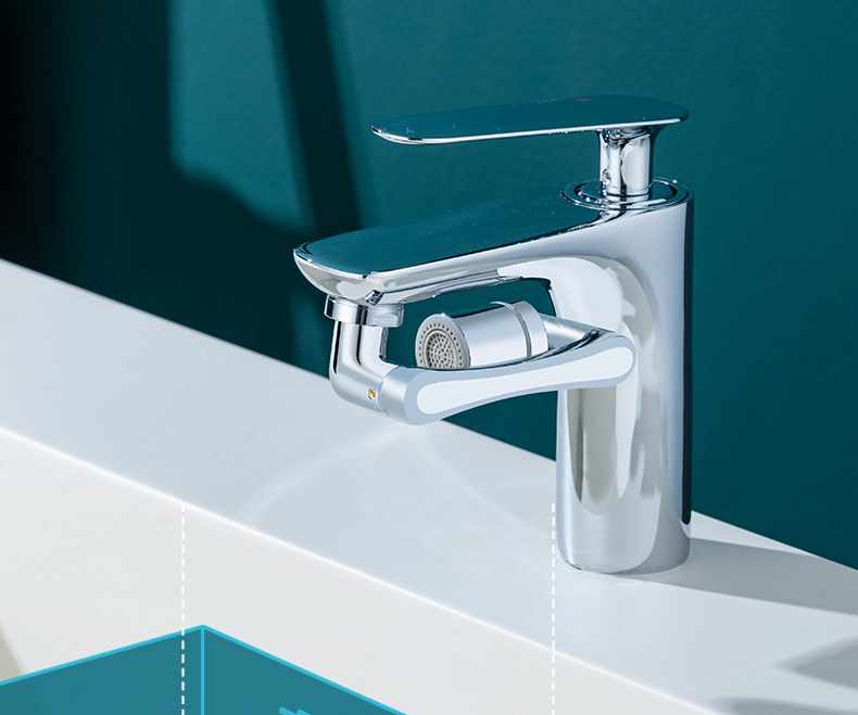 Swivel Faucet Extension 1440° - Flexible & Rotatable with 2 Water Positions - 6