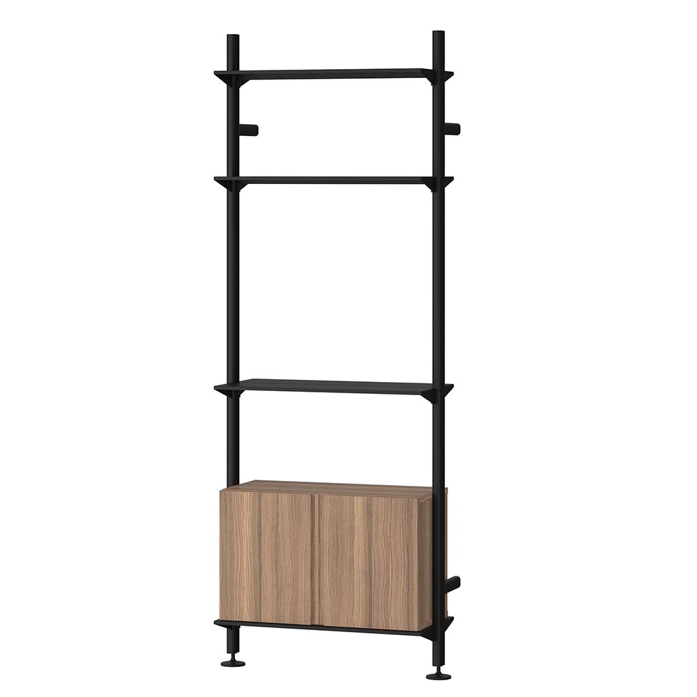 Pira G2 W B Black grey/Walnut 70 cm