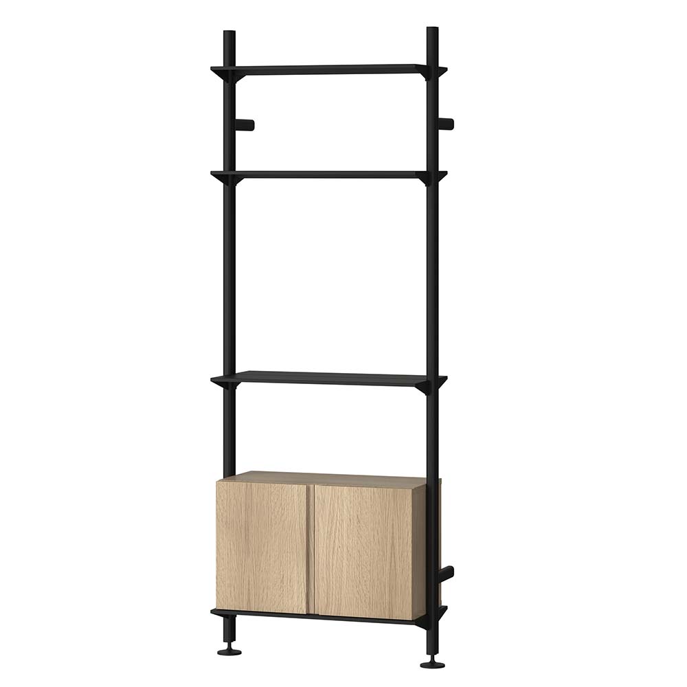 Pira G2 W B Black grey/White oak 70 cm