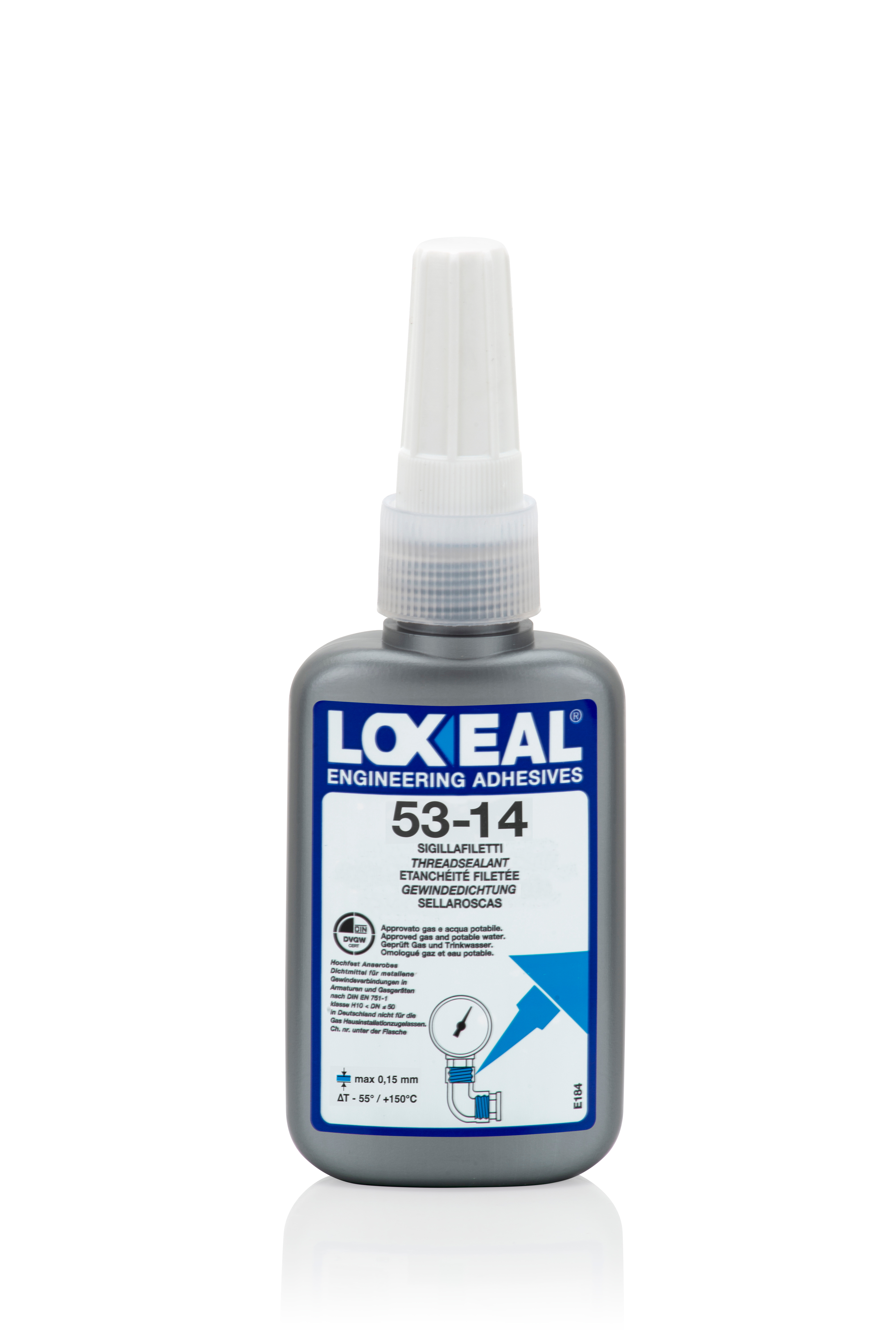 Loxeal 53-14 Gängtätning medelstark för hydraulik och pneumatik