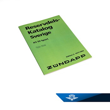 Reservedelskatalog Zündapp KS50 529, 1977-83