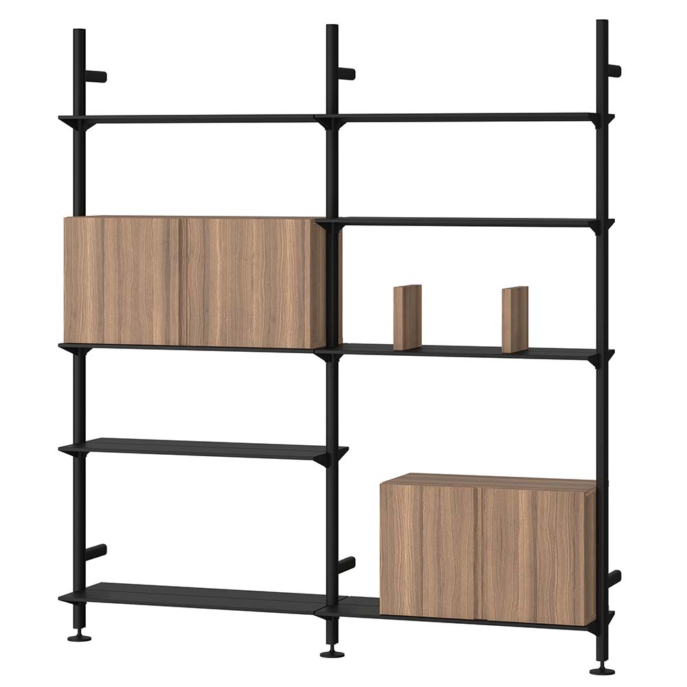 Pira G2 W B Black grey/Walnut 180 cm