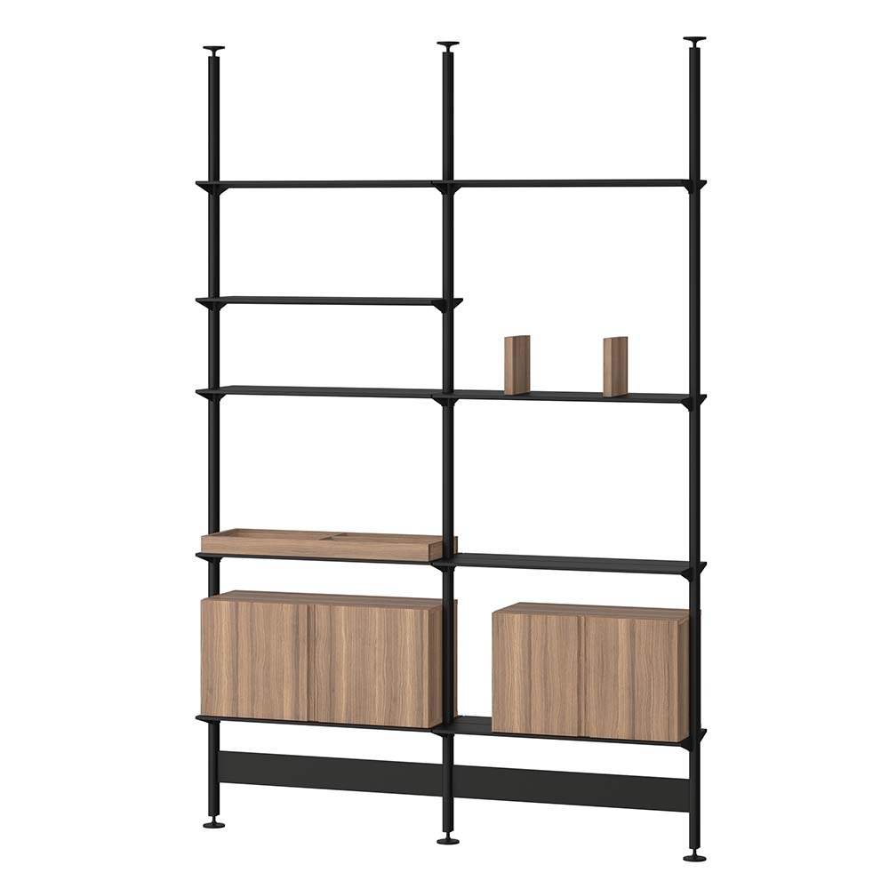 Pira G2 F C A Black grey/Walnut 180 cm (several heights)