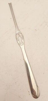Lobster fork with relief motif
